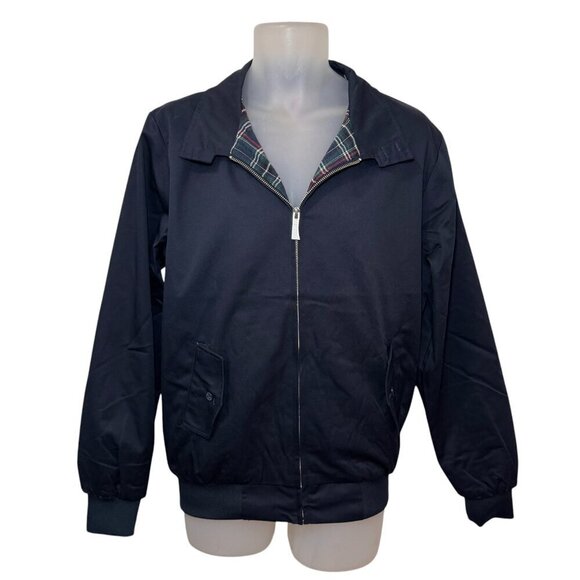 Harrington Other - NWT Original Harrington Jacket Men's Size XL Navy Blue, Tartan Plaid Lining